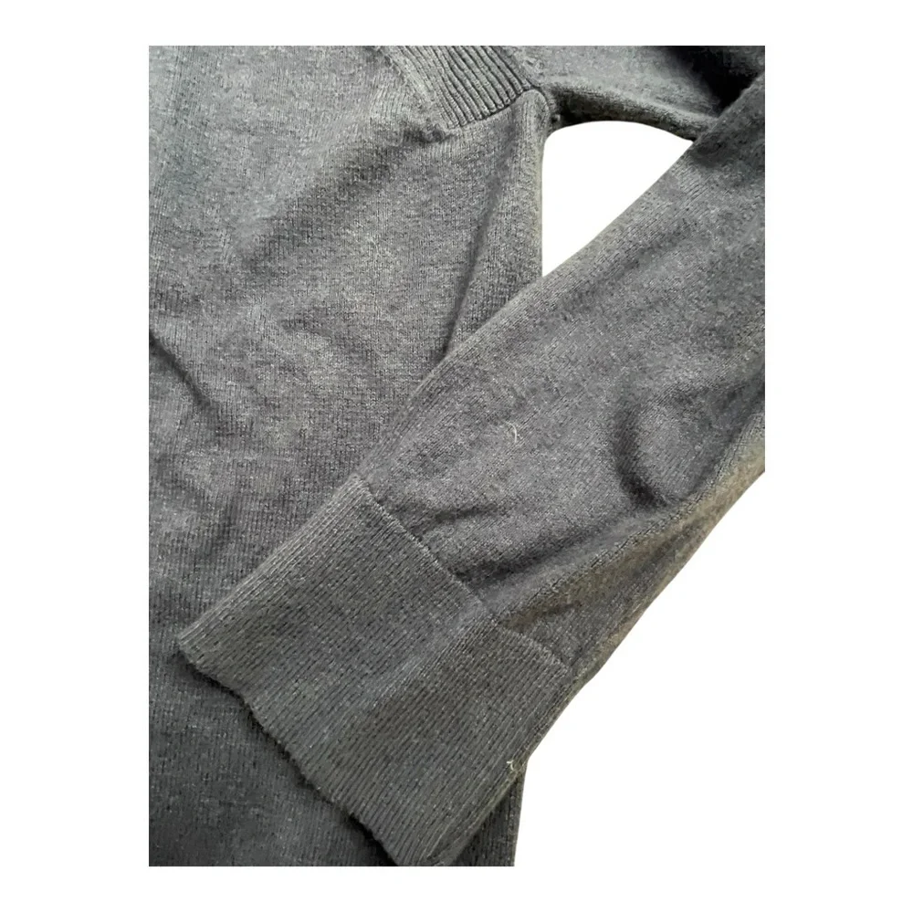 Banana Republic Cotton Cashmere‎ Quarter-Zip Sweater Navy Size L